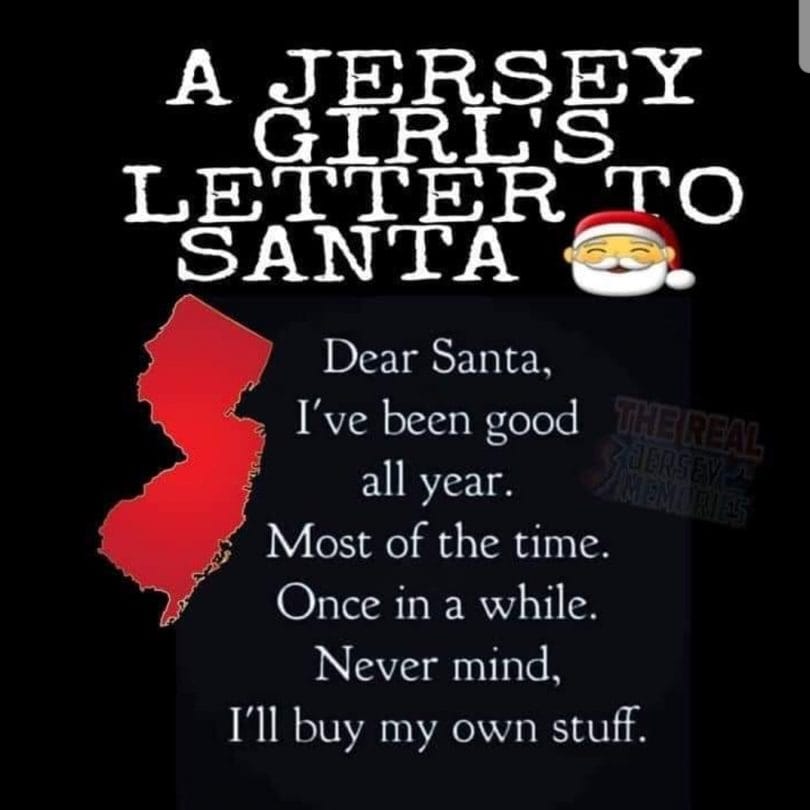 A Jersey Girls Letter to Santa