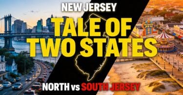Infographic about the North vs South Jersey debate.