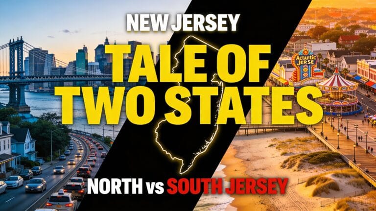 Infographic about the North vs South Jersey debate.
