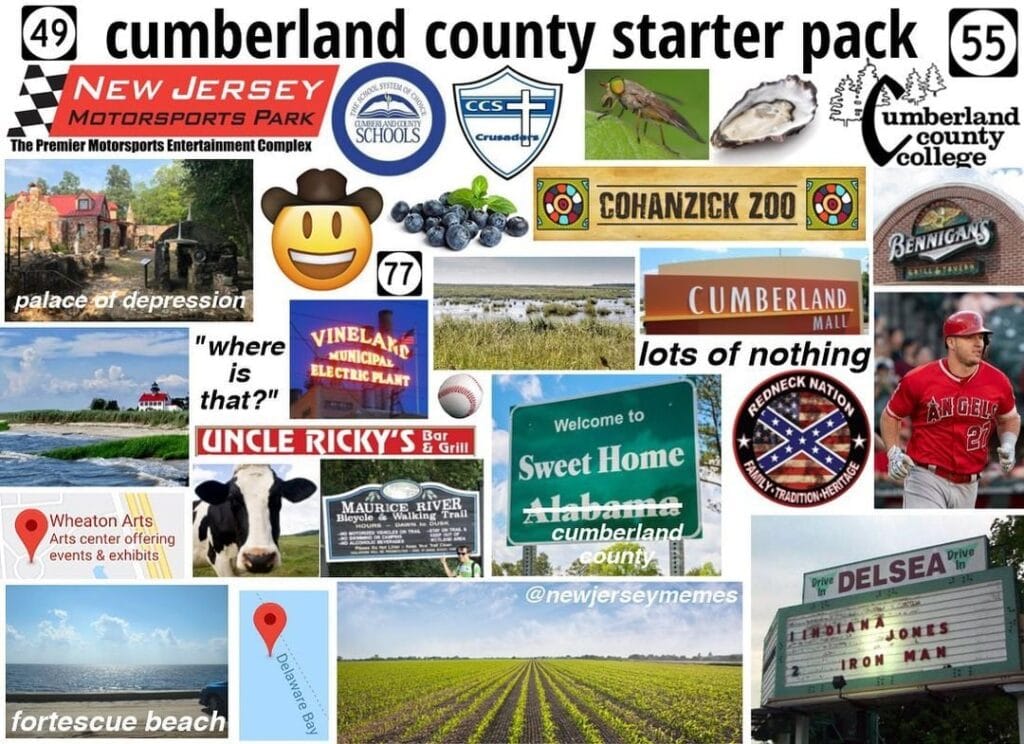 Cumberland County starter pack featuring Millville, Bridgeton, local food, and South Jersey farming culture